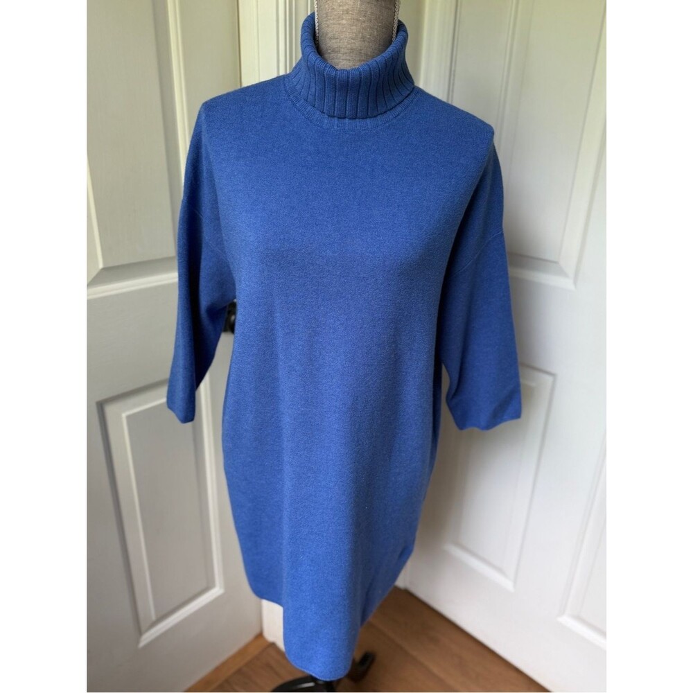 Pomander Place Vivianne Turtleneck Sweater Blue Dress Size Medium